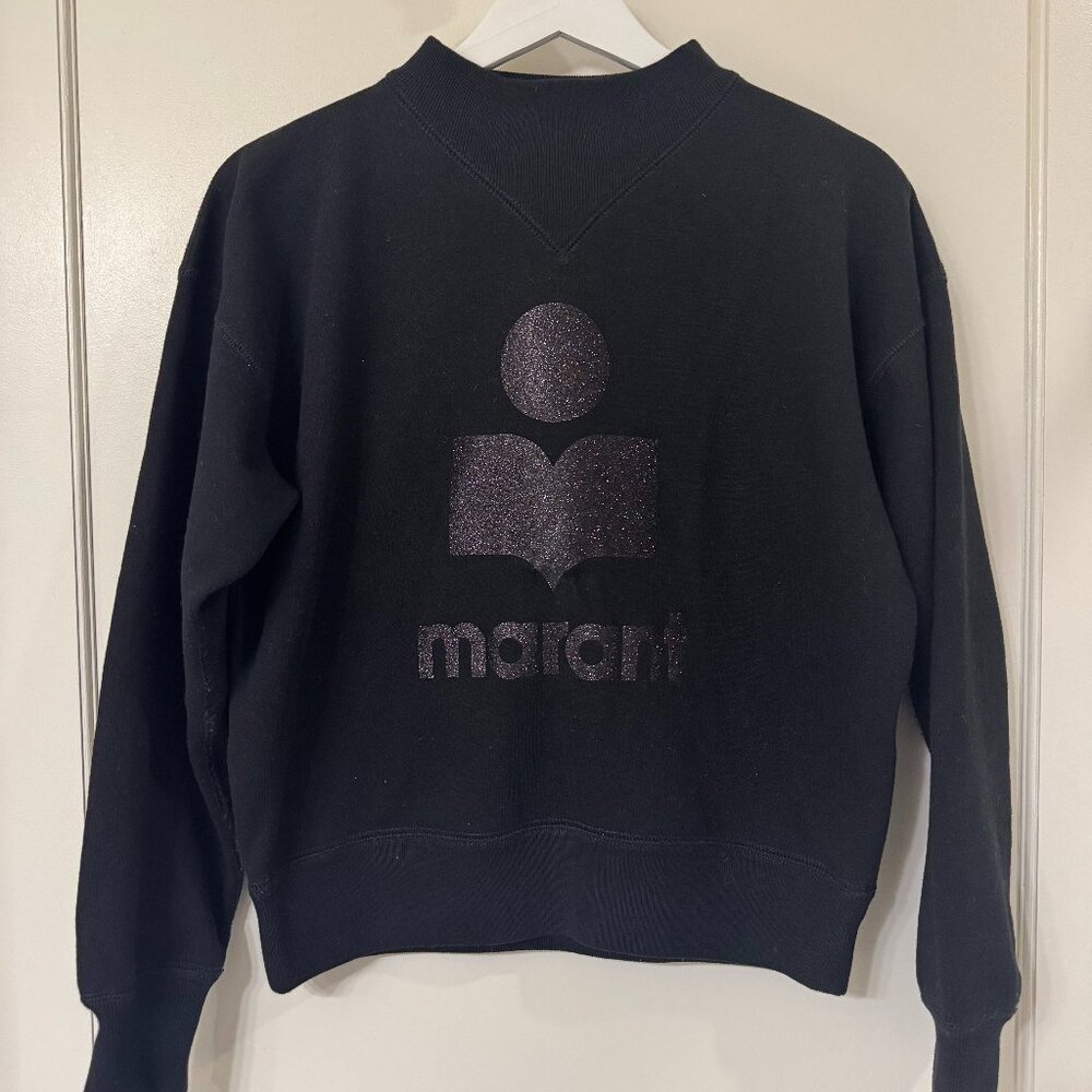 Isabel Marant Moby stand-up collar sweatshirt with logo